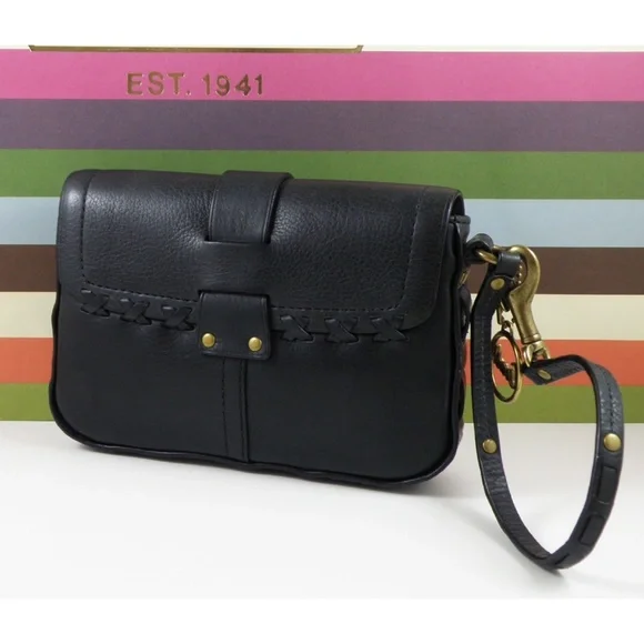 ❤️NEW COACH LEGACY THOMPSON BLACK LEATHER LARGE WRISTLET BAG 65TH ANNIVERSARY❤️ - Picture 8 of 10